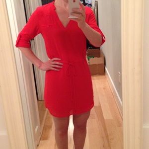 Bold Red Shirtdress