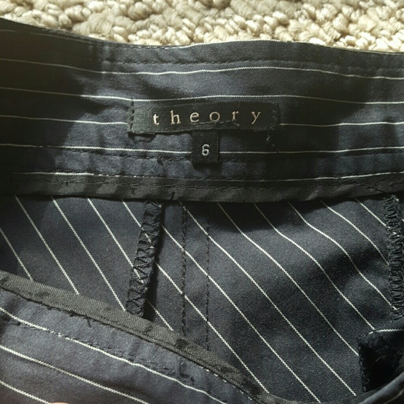 Theory Stripe Skirt With Pleats - Picture 2 of 4