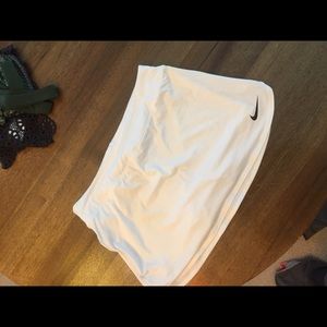 Womens white nike tennis skirt