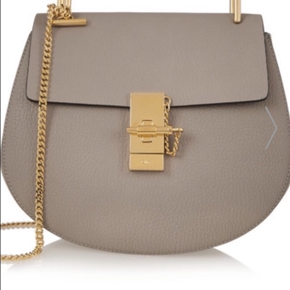 Authentic grey Chloe drew bag, small