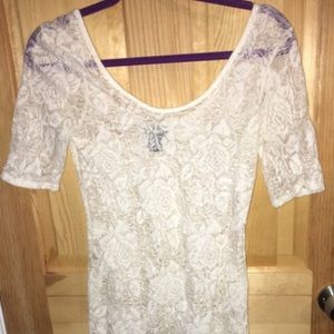 White lace top