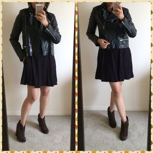 Mango Leather Jacket XS *Genuine Leather*