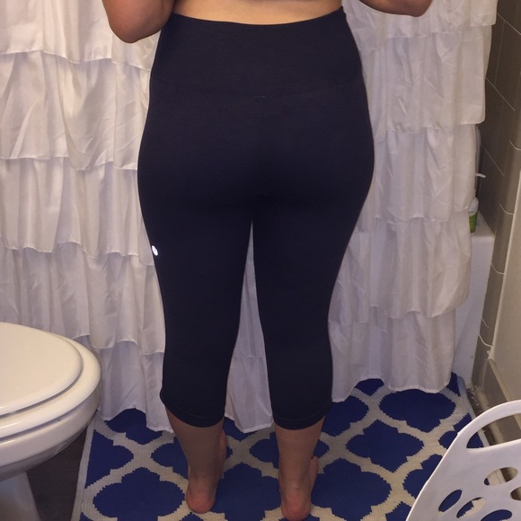 Ruffled crop Lululemon Navy Blue