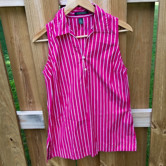 NWOT Hot pink Ralph Lauren tunic shirt!!