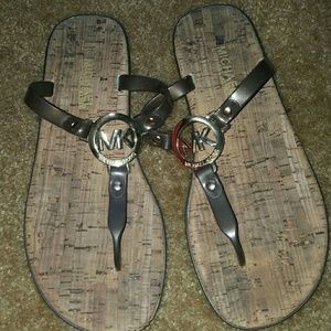 Authentic MK sandals, size 7, worn plenty of times