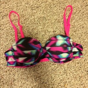 PINK multicolor 34A convertible straps bra!