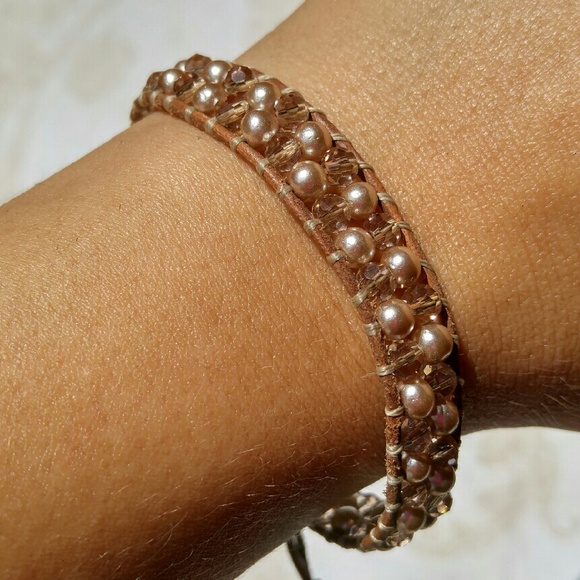 Leather wrap bracelet