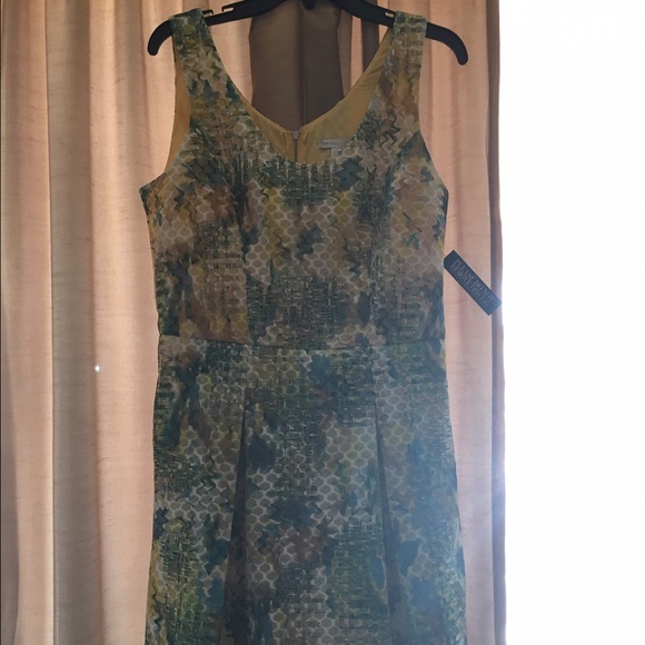 New York and Company Mesh Flare Dress - 10 Tall - Picture 3 of 7