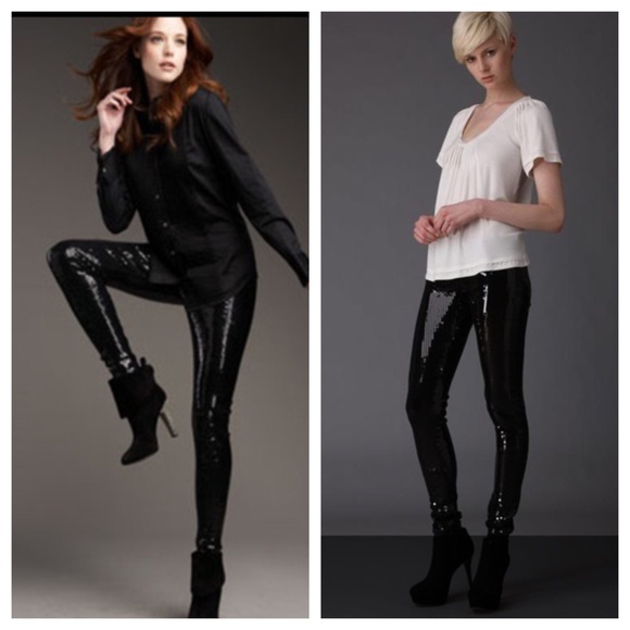 Double platinum Pants - Double Platinum sequined leggings