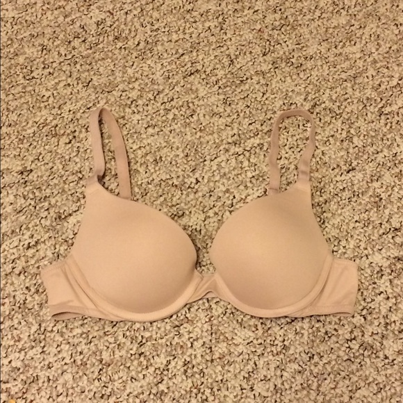 PINK buff/nude 34A wear everywhere push-up bra!