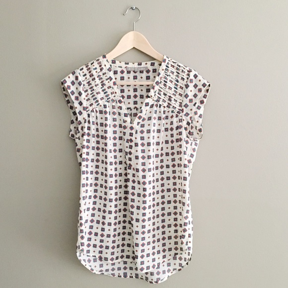 Daniel Rainn Cap Sleeve Blouse