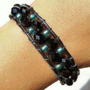 Leather wrap bracelet