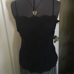 Black lace cami
