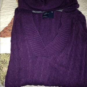Purple American eagle sweater