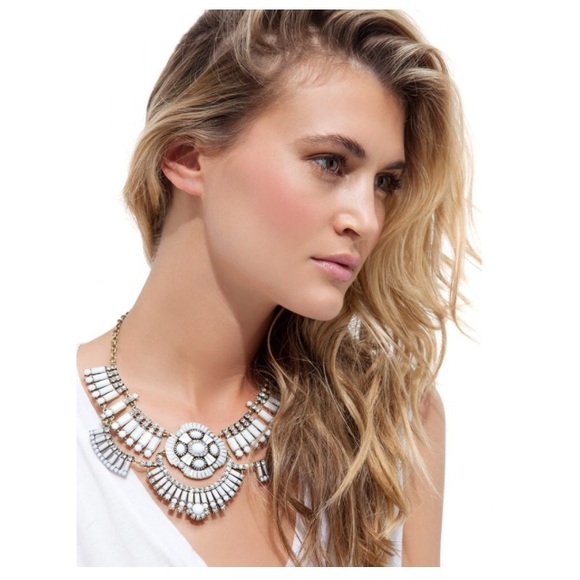 ‼️FIRM‼️White Stone Statement Necklace - Picture 4 of 5