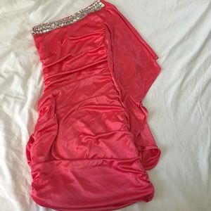 One shoulder mini dress