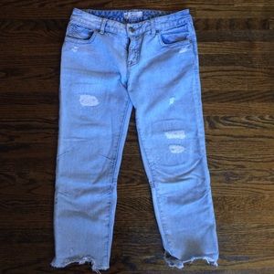 Free People Destroyed Ankle Skinny