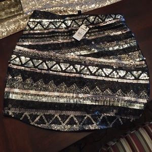 Mini Sequin Skirt