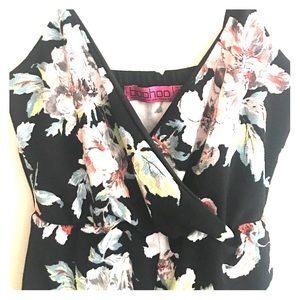 Boohoo floral romper.