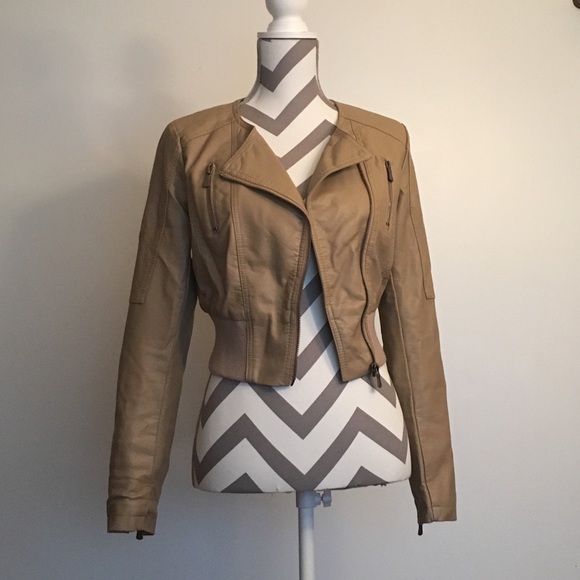 Faux leather jacket