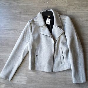 JCrew Factory Bonded Motorcycle Jacket Sz Lg-NWT