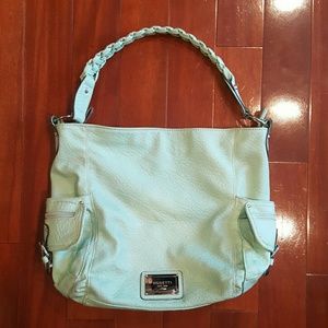 Mint-Colored Purse w/ Braided Strap