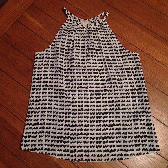 J. Crew black and white halter top