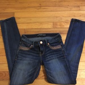Express Stella low rise ankle skinny jeans size 0