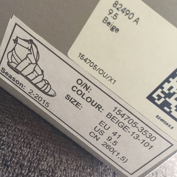 H&M Nude Lace Up Gladiator Sandals 9.5 - Picture 3 of 3