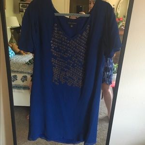 Flutter sleeve embellished shift, Banana Republic