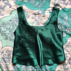 Satin look tank top