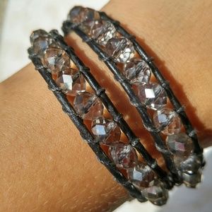 Leather wrap bracelet