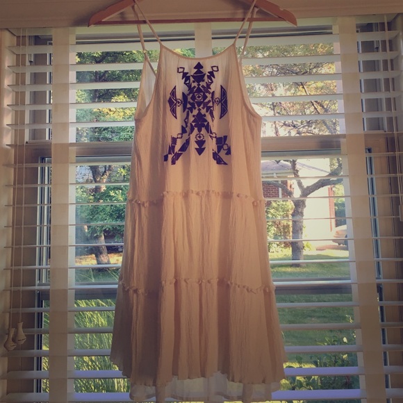 High neck line, Aztec print sundress