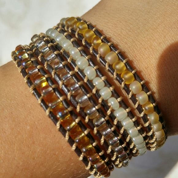 Leather wrap bracelet