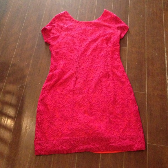 Hot Pink Lace Dress