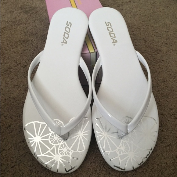 White sandals