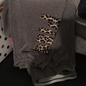 Vs pink logo pants size xs