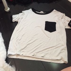 Slightly cropped t-shirt