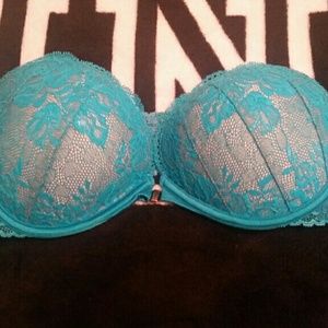 VS lace strapless padded bra