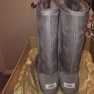 Tall Grey UGG boots