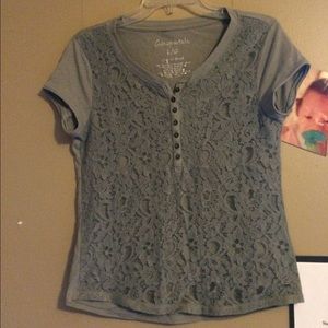 Gray blouse
