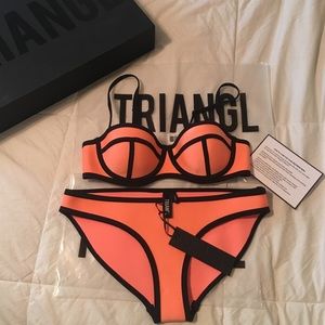 Milly- Arizona Sunset neoprene Triangl bikini set