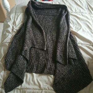 Black and gray sweater vest