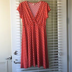 Red polka dot dress. $10