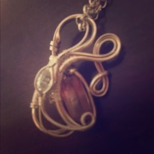 Wire wrapped pendant