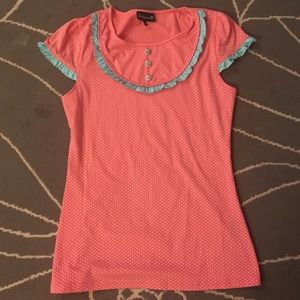 Sourpuss bib tee with anchor buttons