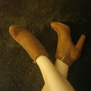 Brown (Cinnamon) Sued Ankle Bootie
