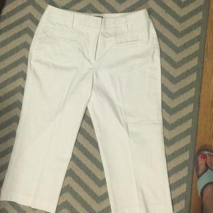 White Capri pants