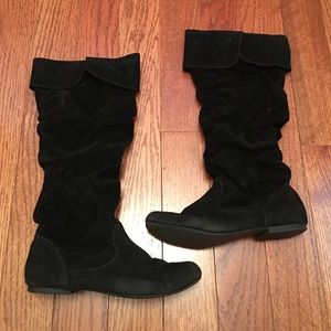 Black Knee High Boots