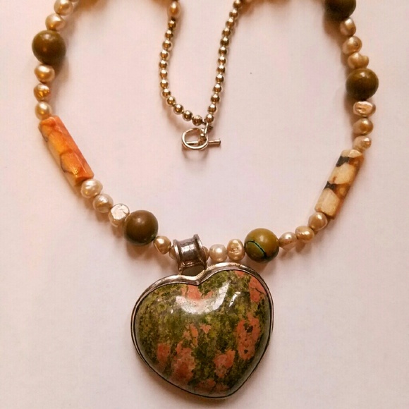 Sterling Silver Gemstone Necklace (Handmade)